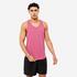 Men's Breathable Weight Training Performance Stringer Tank Top - Pink