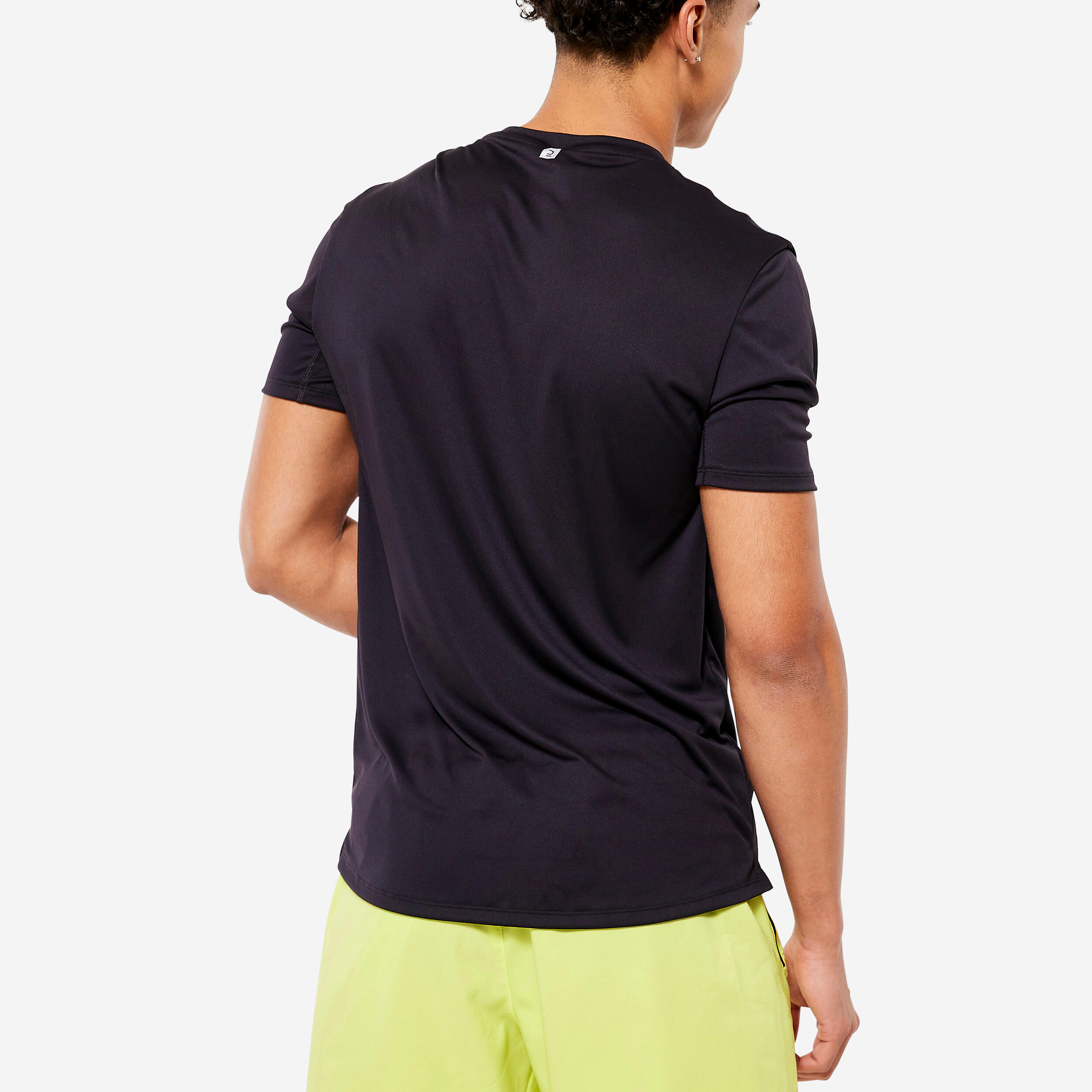 Men's Fitness Breathable Essential Short-Sleeved Crew Neck T-Shirt - Black 5/6
