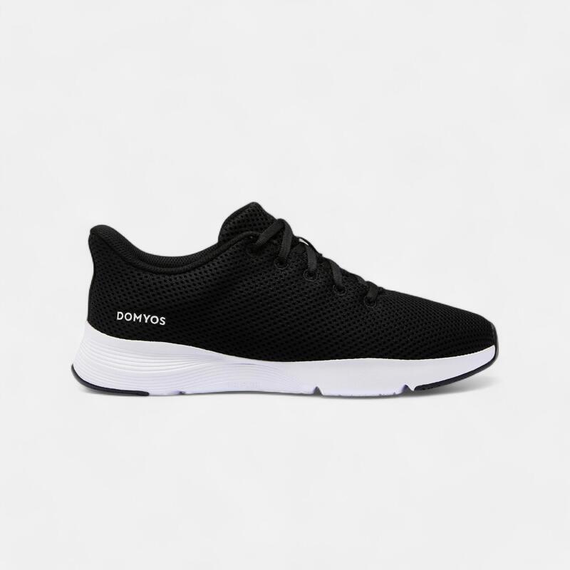 Chaussures de fitness femme, noir graphite et blanc ultra