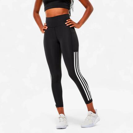 Legging de fitness cardio femme, noir