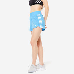 SHORT DE FITNESS CARDIO ADIDAS FEMME BLEU