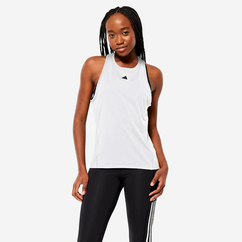 Koszulka na ramiączka treningowa fitness cardio damska ADIDAS