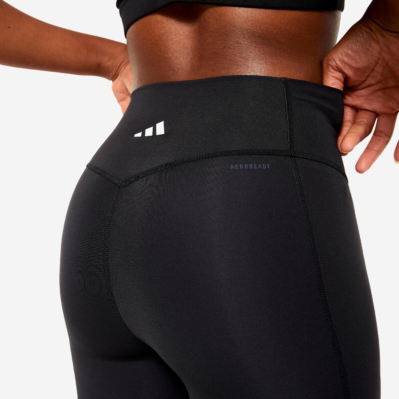 Legging de fitness cardio femme, noir
