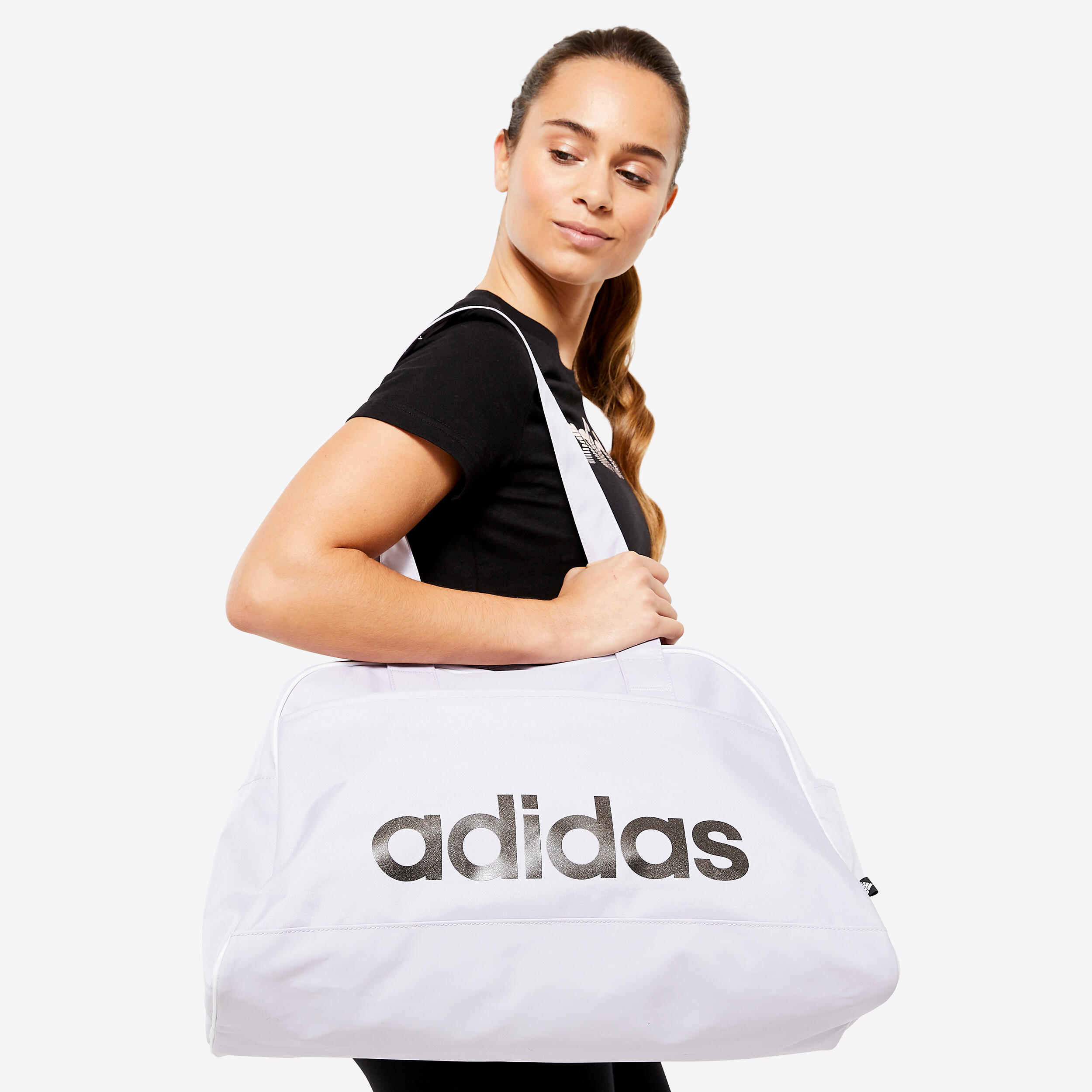 Adidas Duffle Bag Size S - White/black