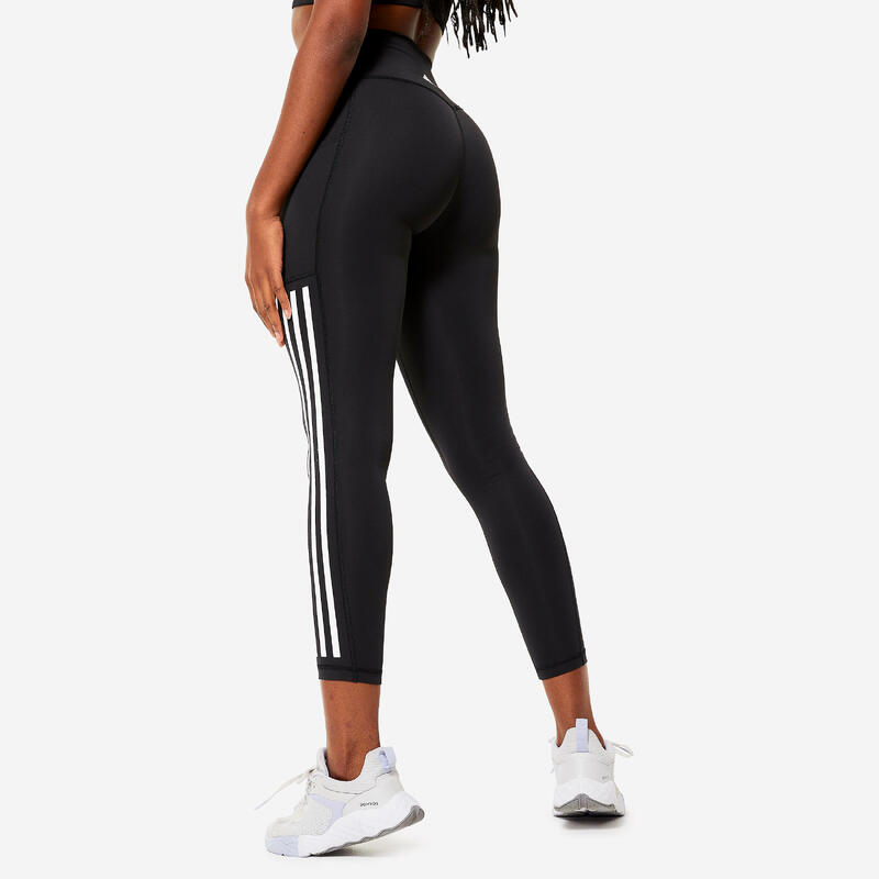 Legging de fitness cardio femme, noir