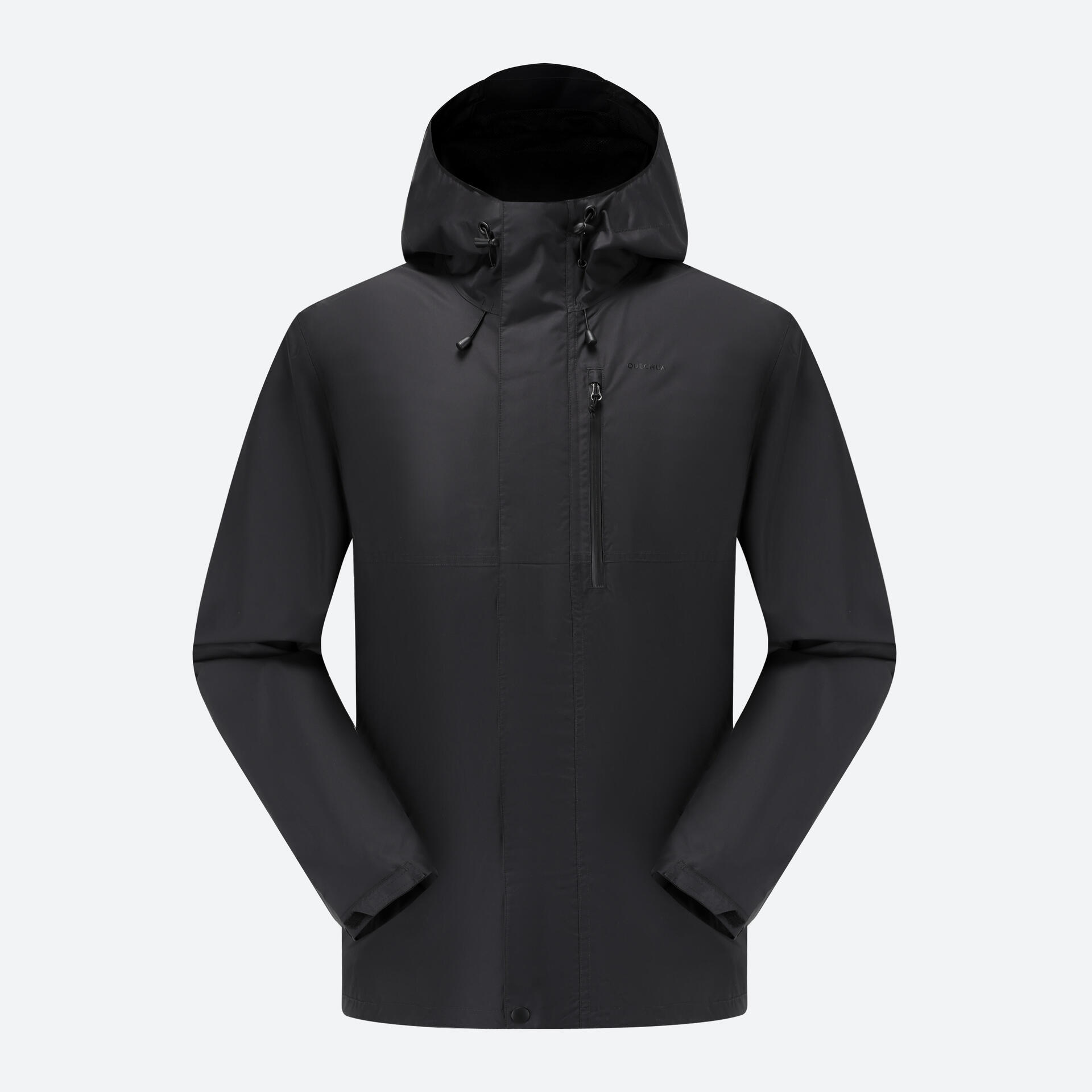Men's Waterproof Nature Hiking Jacket - NH500 CLASSIC - Black