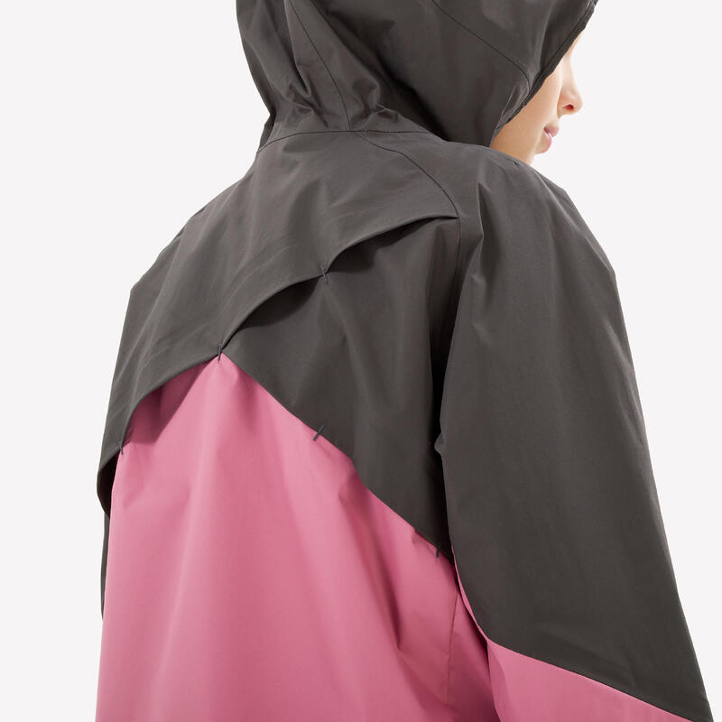 Regenjas voor wandelen meisjes 7-15 jaar MH500 roze