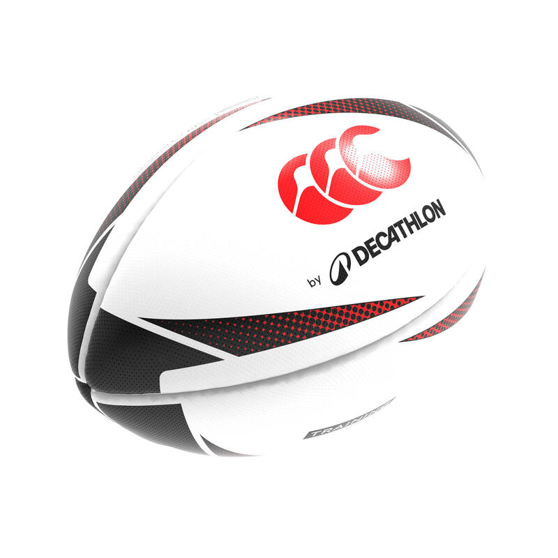 Pallone rugby CCC taglia 5 nero-rosso