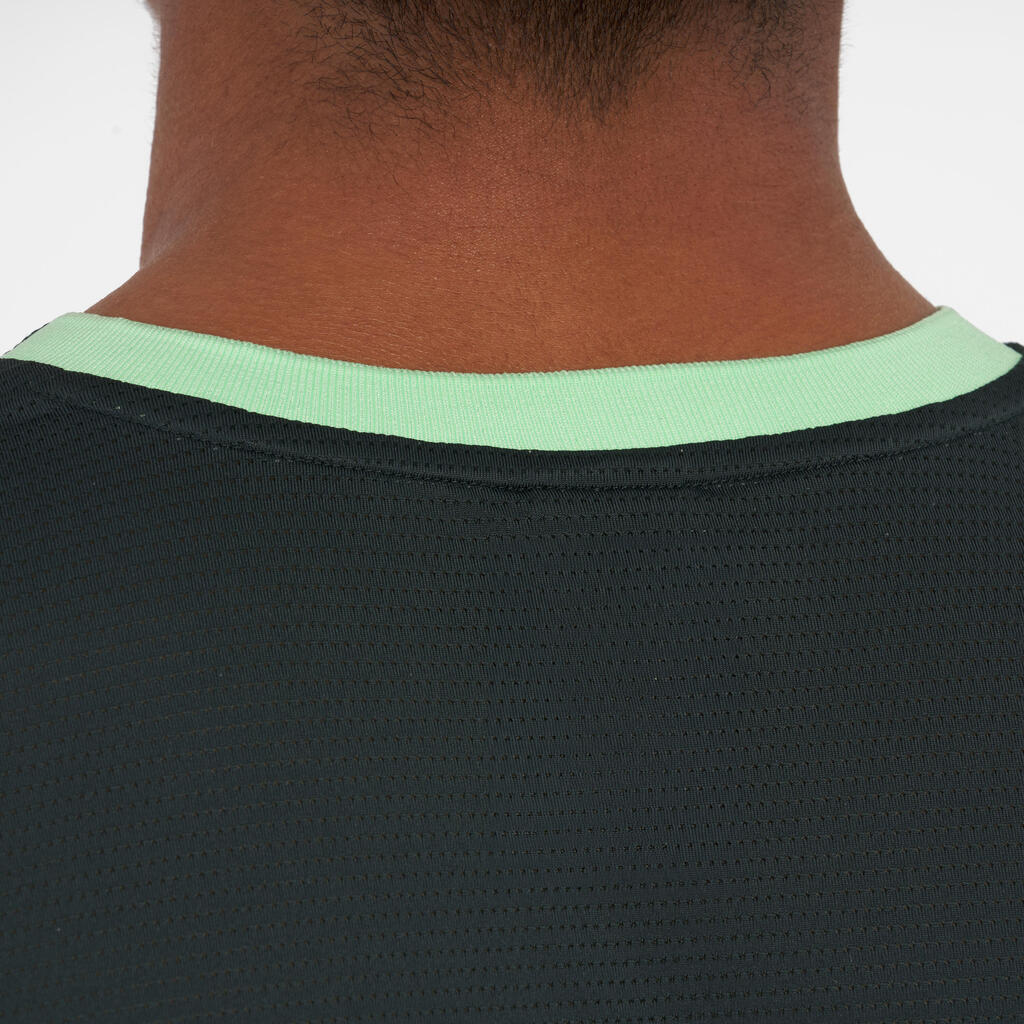 T-shirt de padel manches courtes respirant Homme - Dry Bleu
