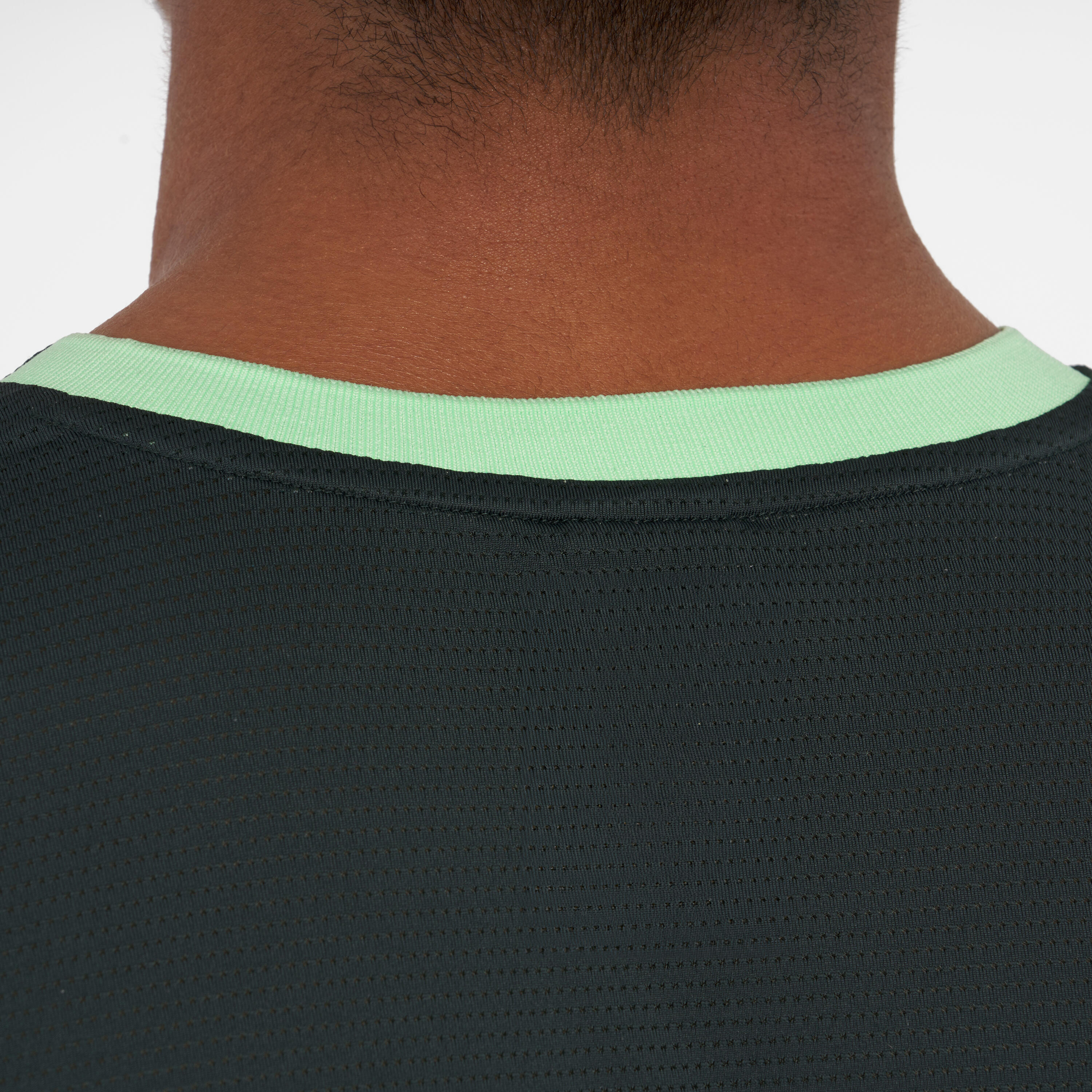 Men's breathable short-sleeved padel T-shirt - Dry green