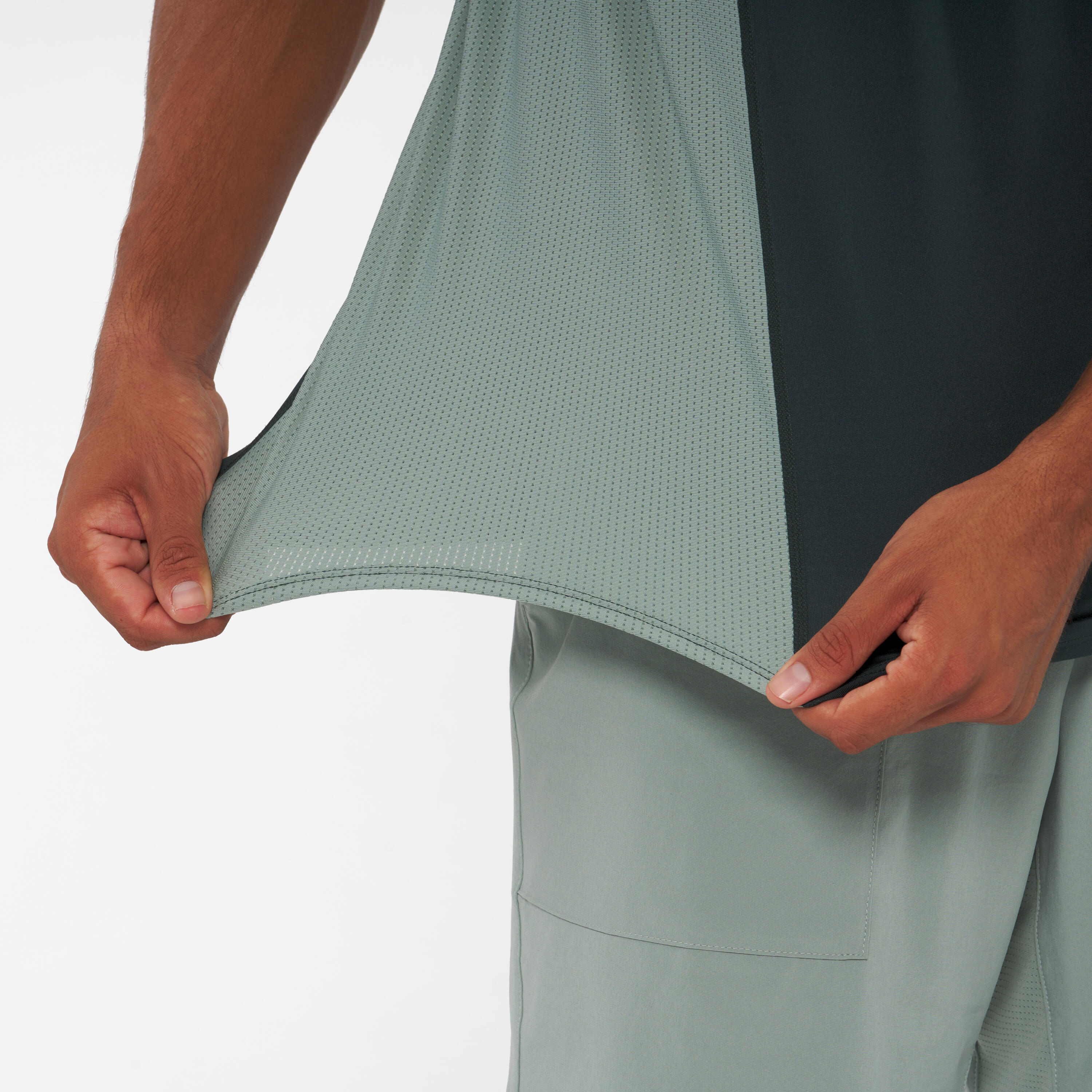 Men's Padel Breathable Short-Sleeved T-Shirt Dry - Green 7/9