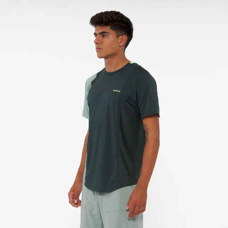 Men's Padel Breathable Short-Sleeved T-Shirt Dry - Green