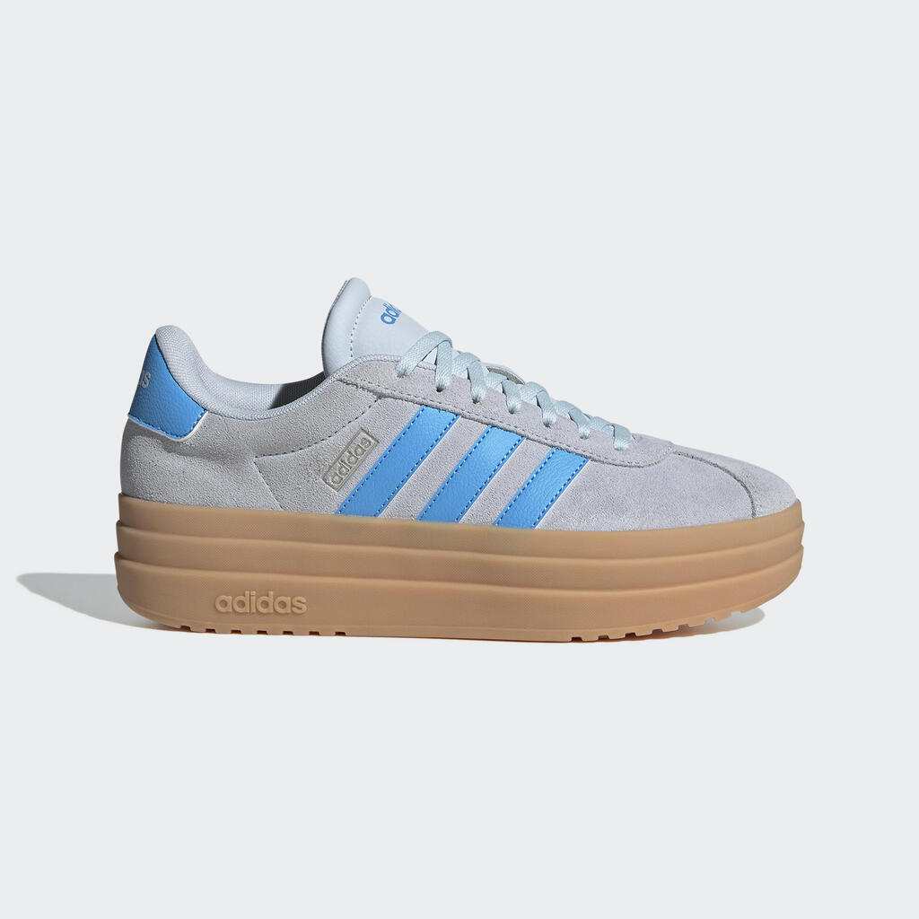 WOMEN'S ADIDAS VL COURT BOLD WALKING TRAINERS - BLUE RUBBER