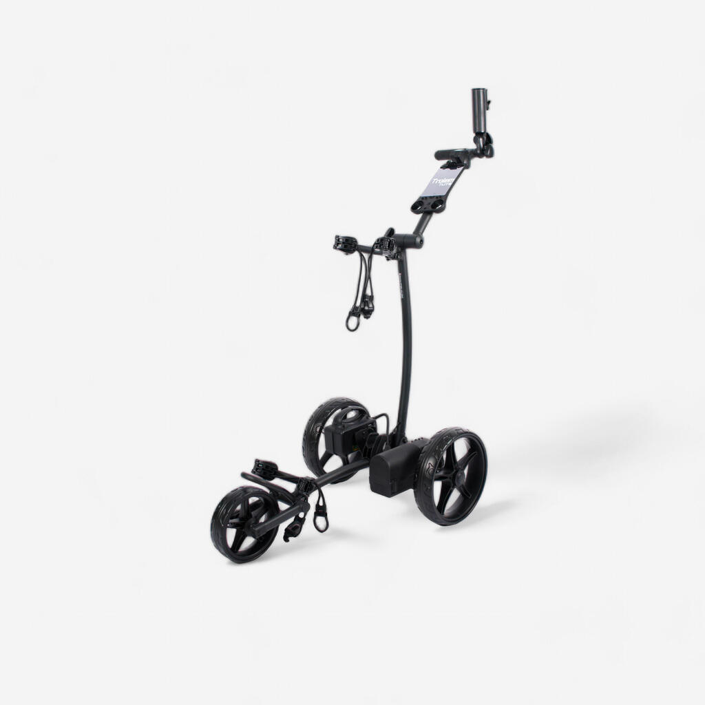 Črn električni voziček za golf E-LITE 