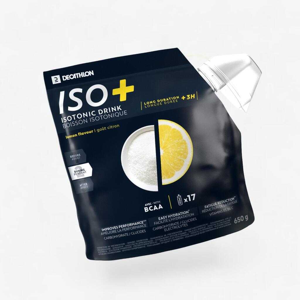 Iso+ Getränkepulver über 3 Stunden Zitrone 650 g 