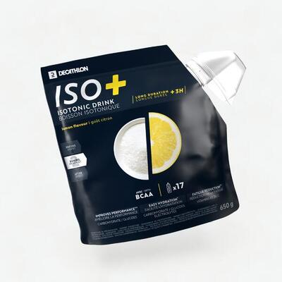 Poeder voor isotone sportdrank iso+ citroen