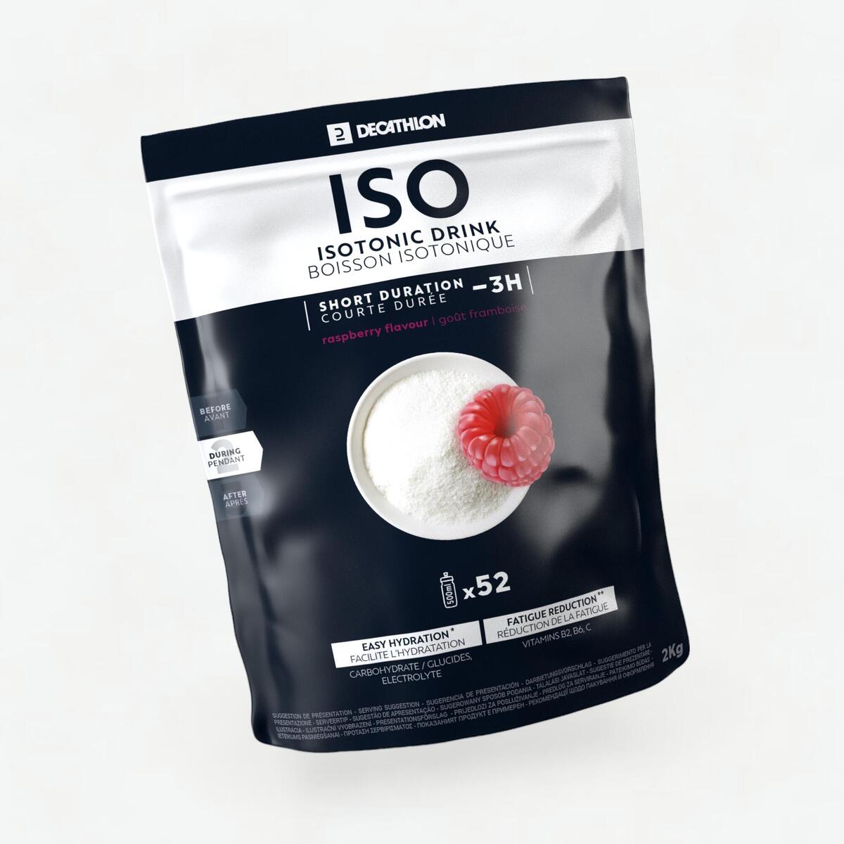 Boisson isotonique poudre ISO framboise 2kg