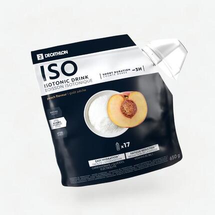 Boisson isotonique poudre iso pêche 650g
