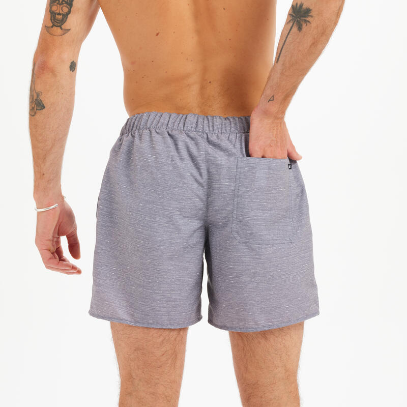Short de bain 15" homme - 100 heather gris