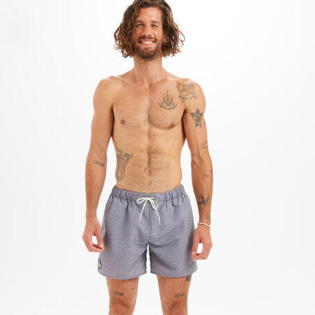 Boardshort surf 100 15" HEATHER GREY