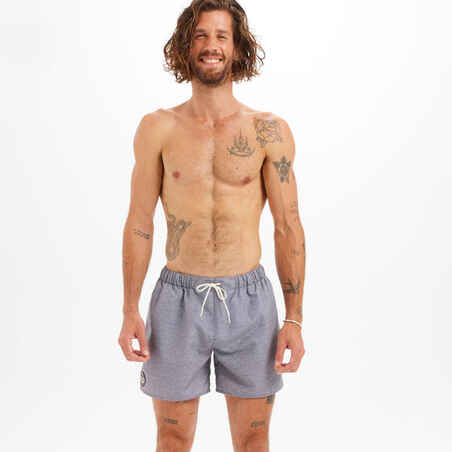 Men's Swim Shorts 15" -100 heather grey