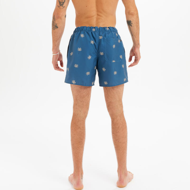 Surfboardshort voor heren 100 cycas blauw 15"