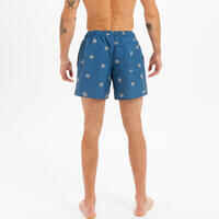 Men's swim shorts 15" - 100 cycas blue