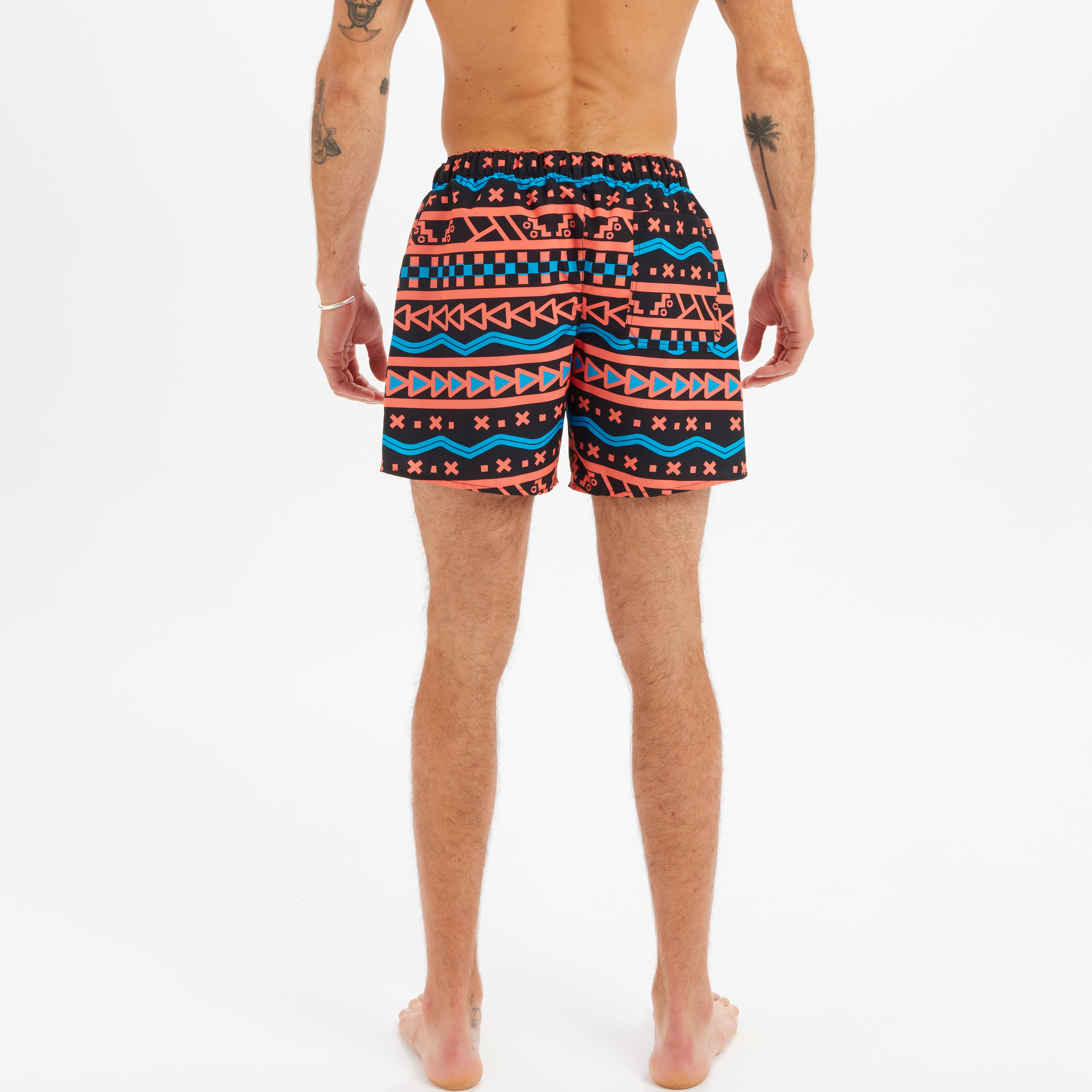 Boardshort surf 100 15" BAZARD ORANGE