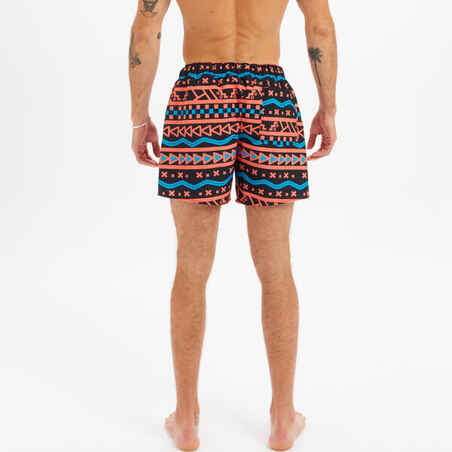 Men's Swim Shorts 15" -100 bazard Orange