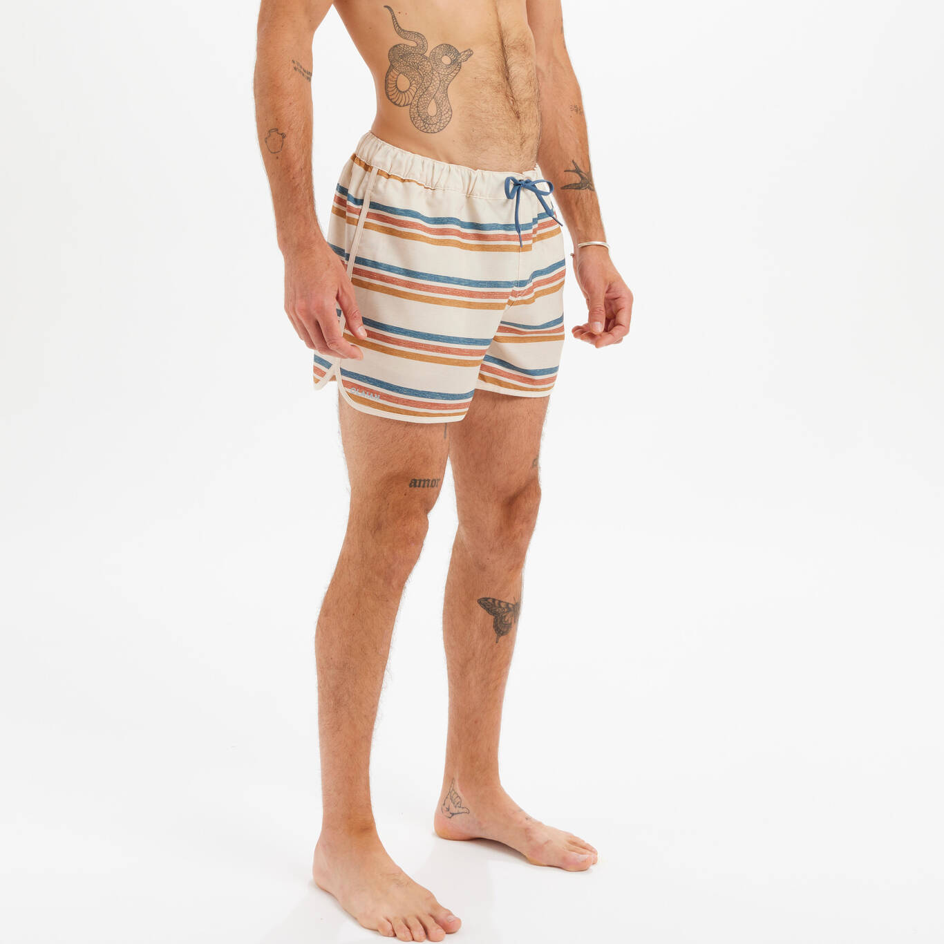 Men's Swim Shorts 14" - 100 sequels beige