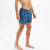 Men's swim shorts 15" - 100 cycas blue