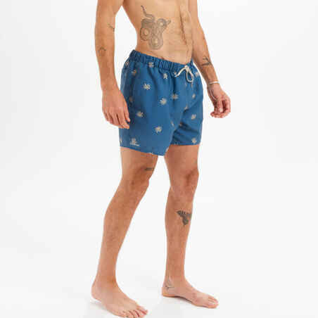 Modre moške plavalne kratke hlače 100
