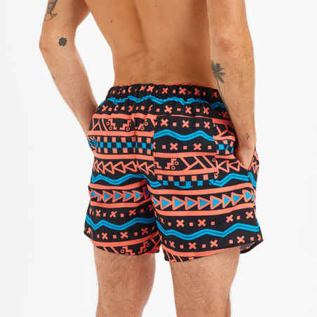 Men's Swim Shorts 15" -100 bazard Orange