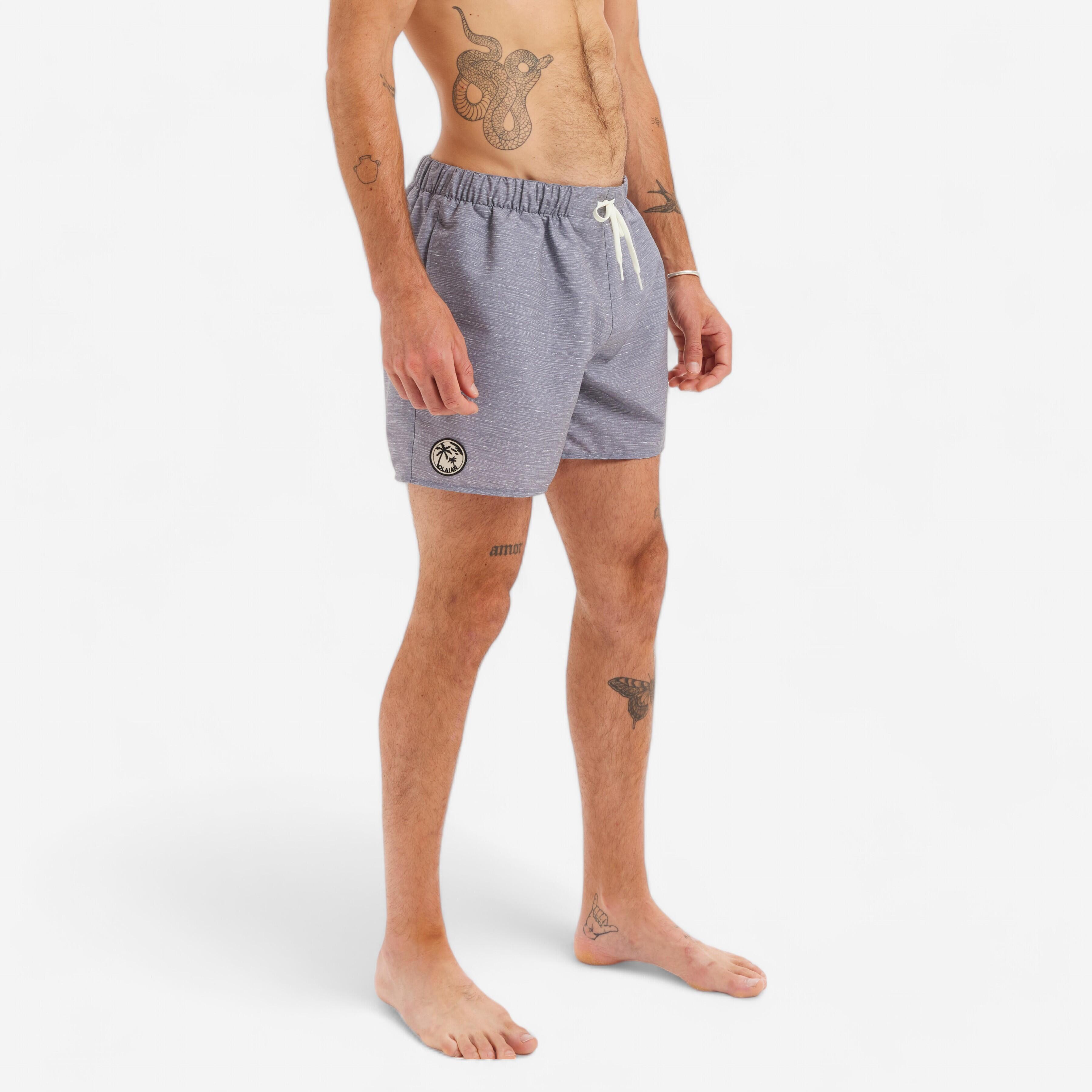 Boardshorts Herren 15" Heather 100 grau