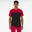 T-shirt padel uomo DRY nero-rosso