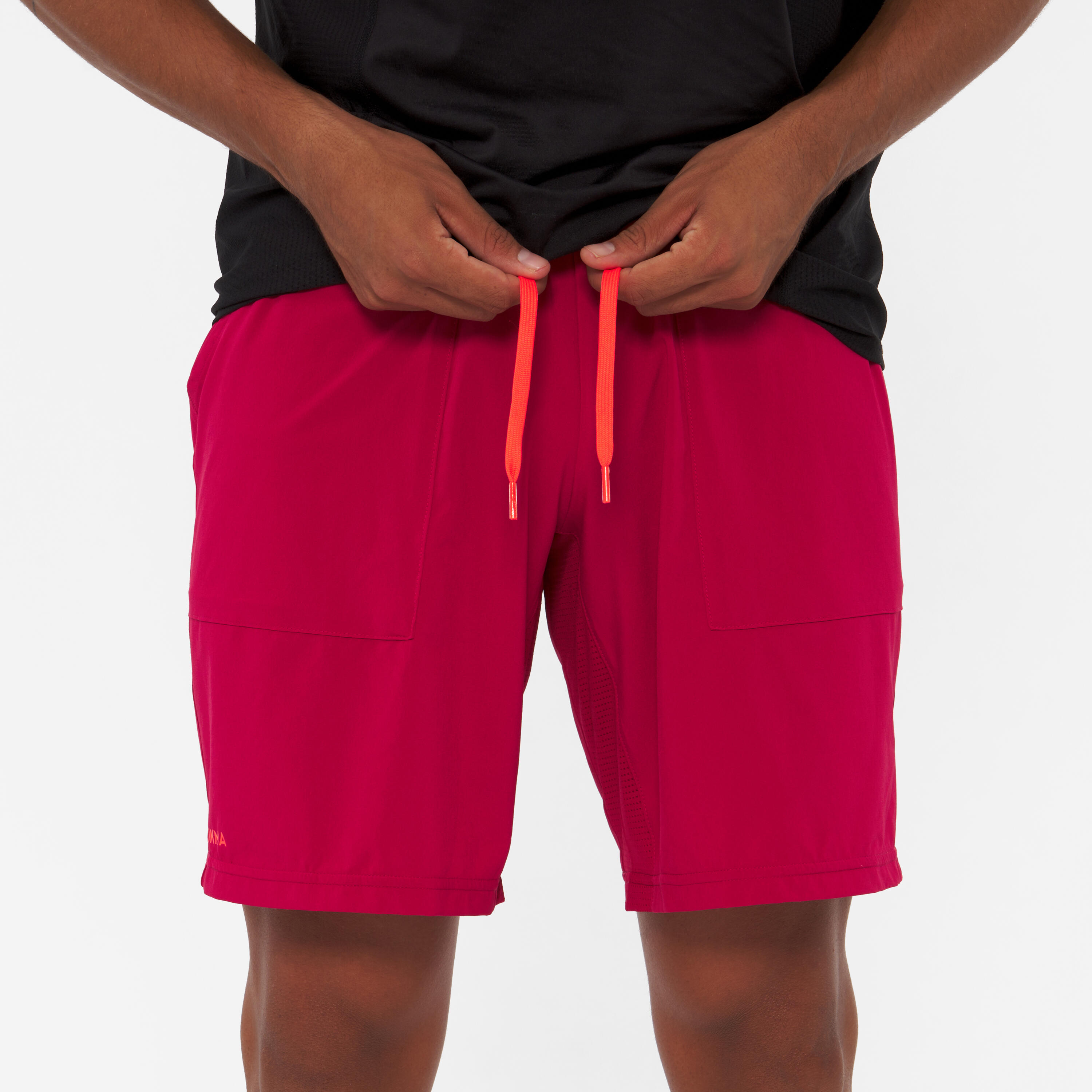 Short de padel respirant Homme - Kuikma Dry Rouge 5/11