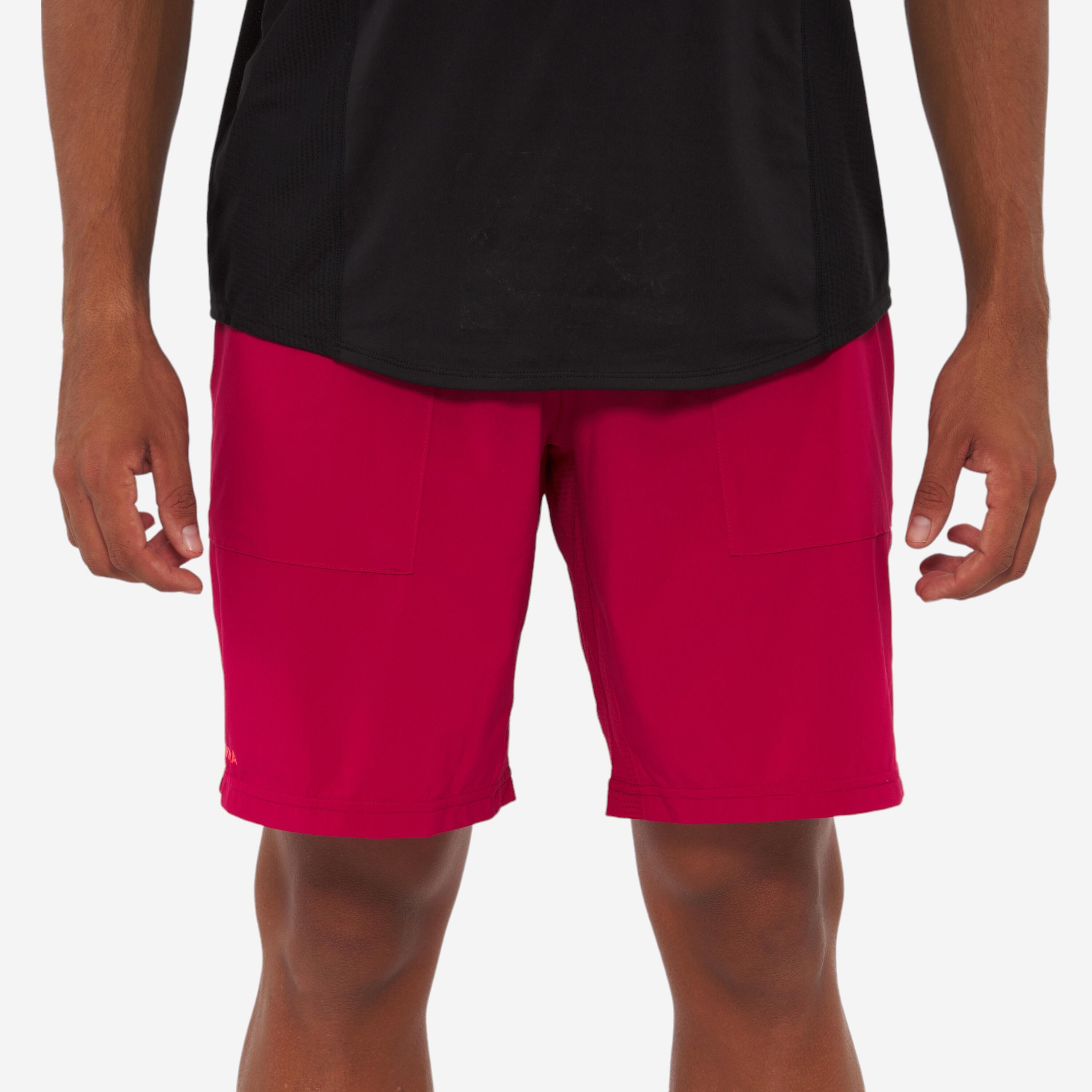 Men's breathable padel shorts - Kuikma Dry Red