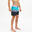 Boardshort voor heren 17" 500 Stamp zwart