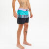 Boardshort voor heren 17" 500 Stamp zwart