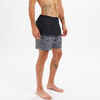 Boardshorts Herren 20" - 100 Cinetic schwarz