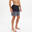 Surfboardshort voor heren 100 cinetic zwart 20"