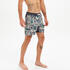 Boardshort surf 500 17" STAMP BLACK