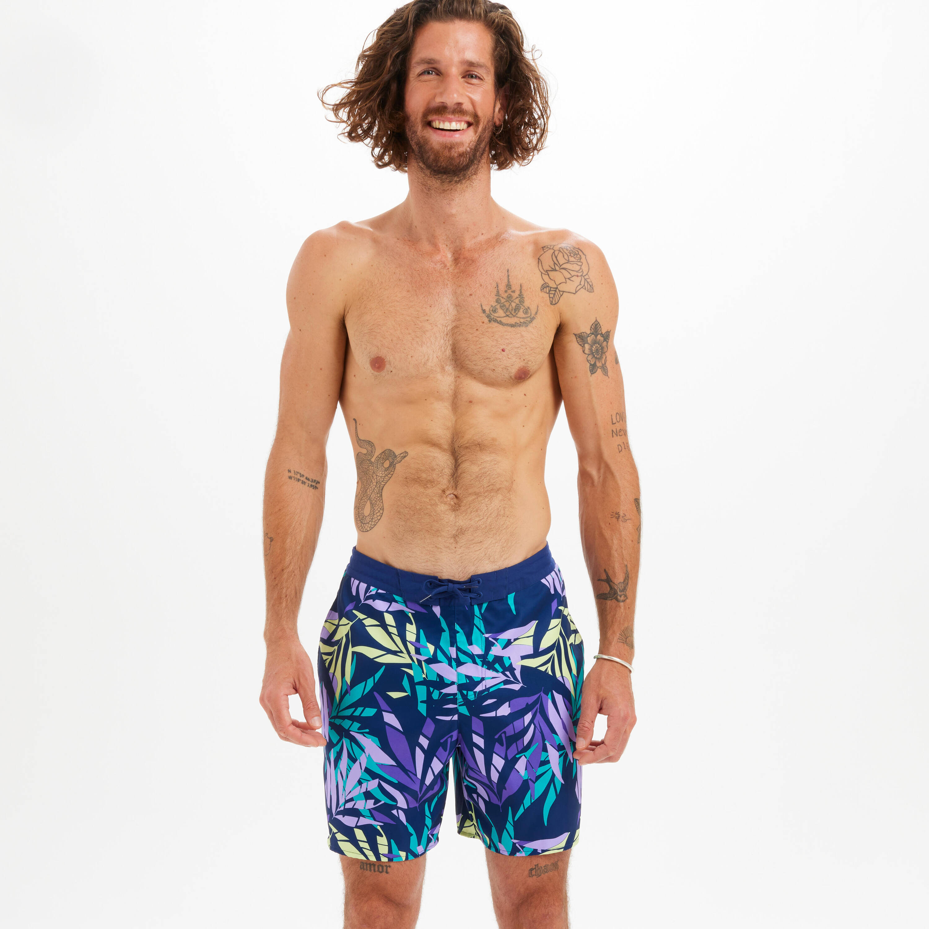 Men’s swim shorts 20" - 100 shadow purple -  3
