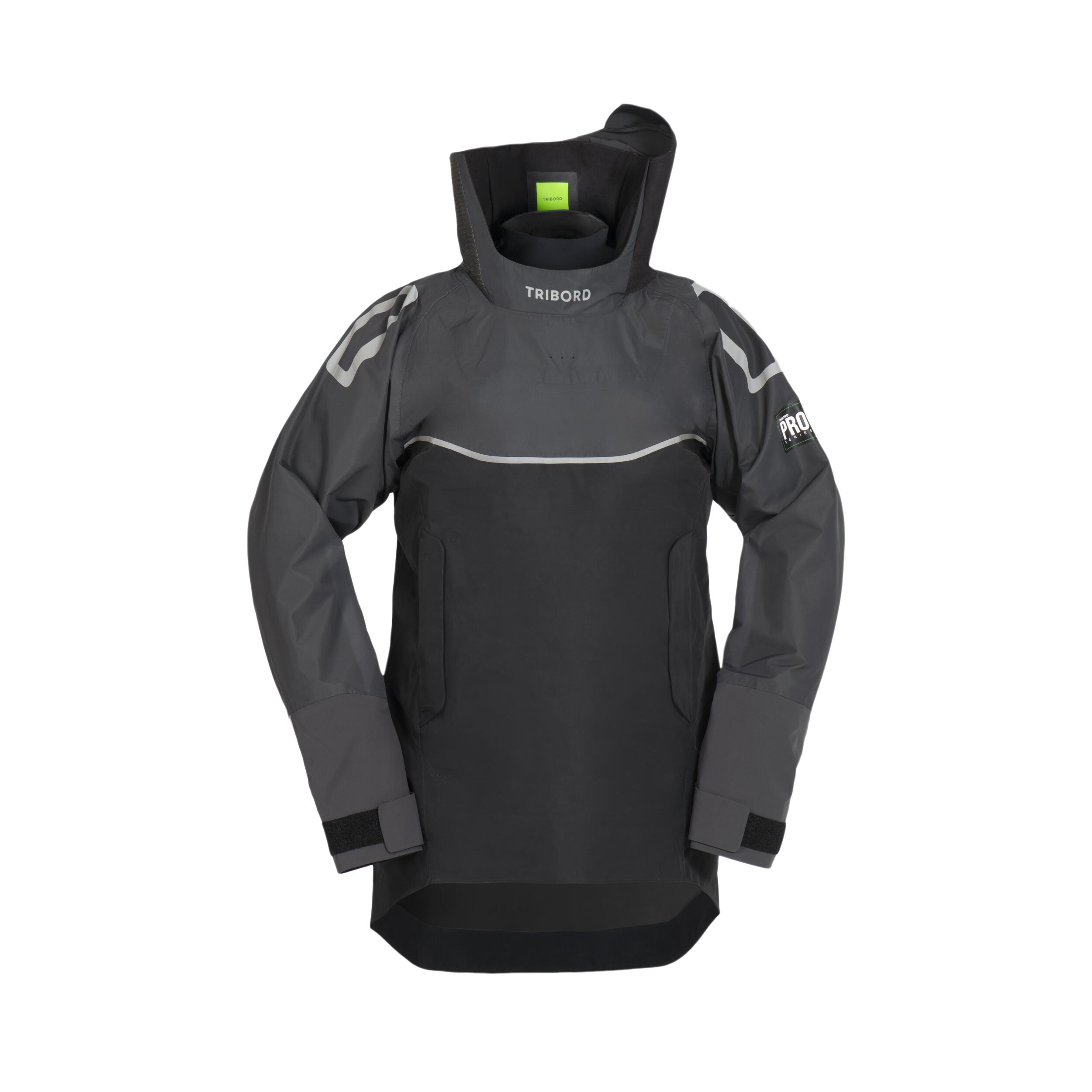 Lange herensmock voor zeilen Offshore Pro Series carbongrijs 3/11