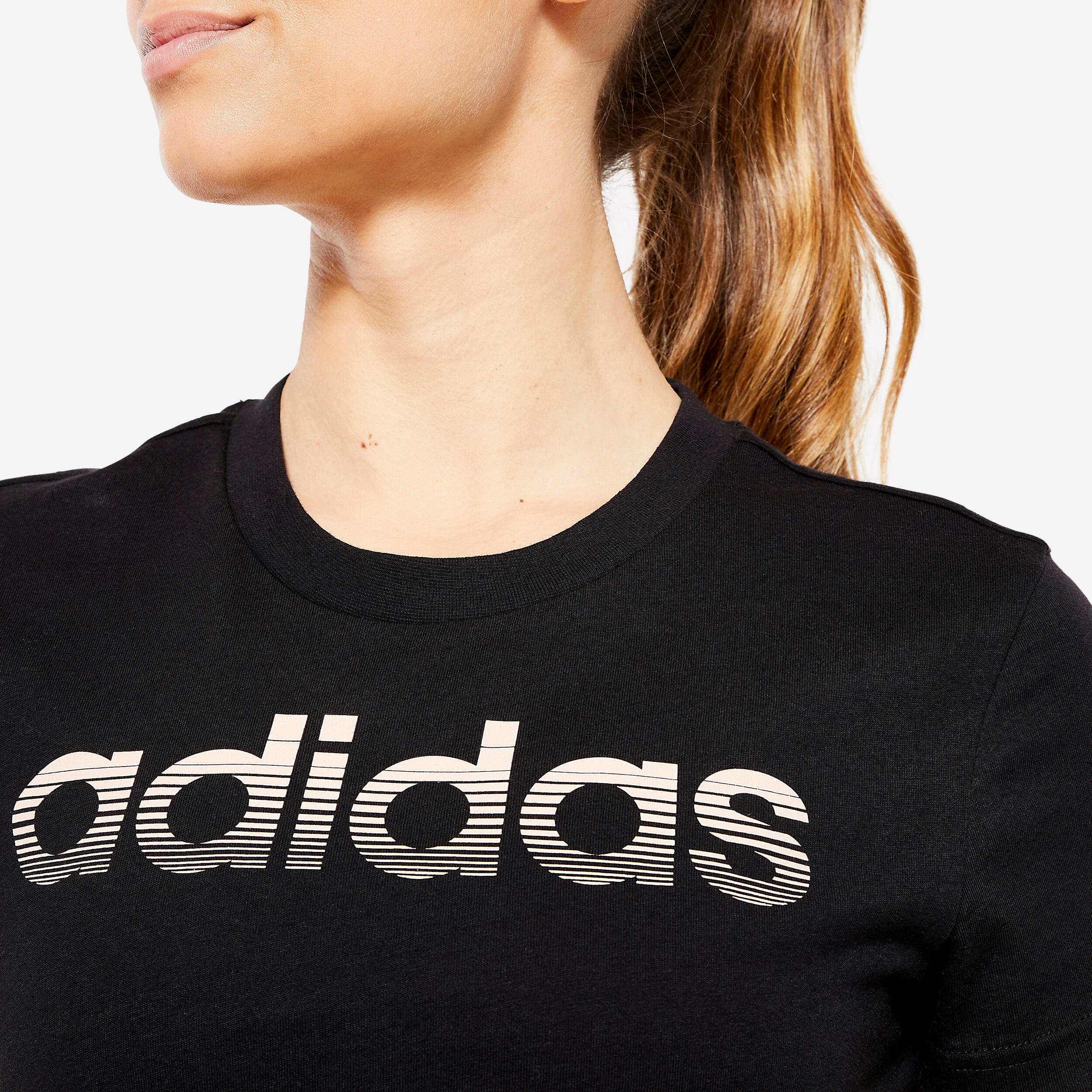 T-SHIRT DE FITNESS SOFT TRAINING ADIDAS FEMME NOIR 4/11