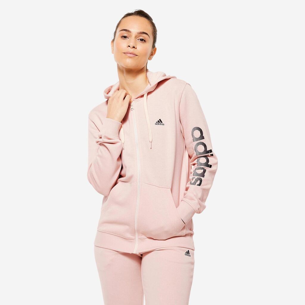 Women's Low-Impact Fitness Hoodie - Pink