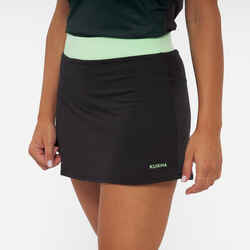 Women's Breathable Padel Skirt 500 - Green/Black