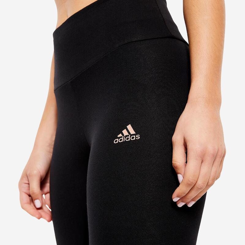 Colanți Fitness bumbac Negru Damă