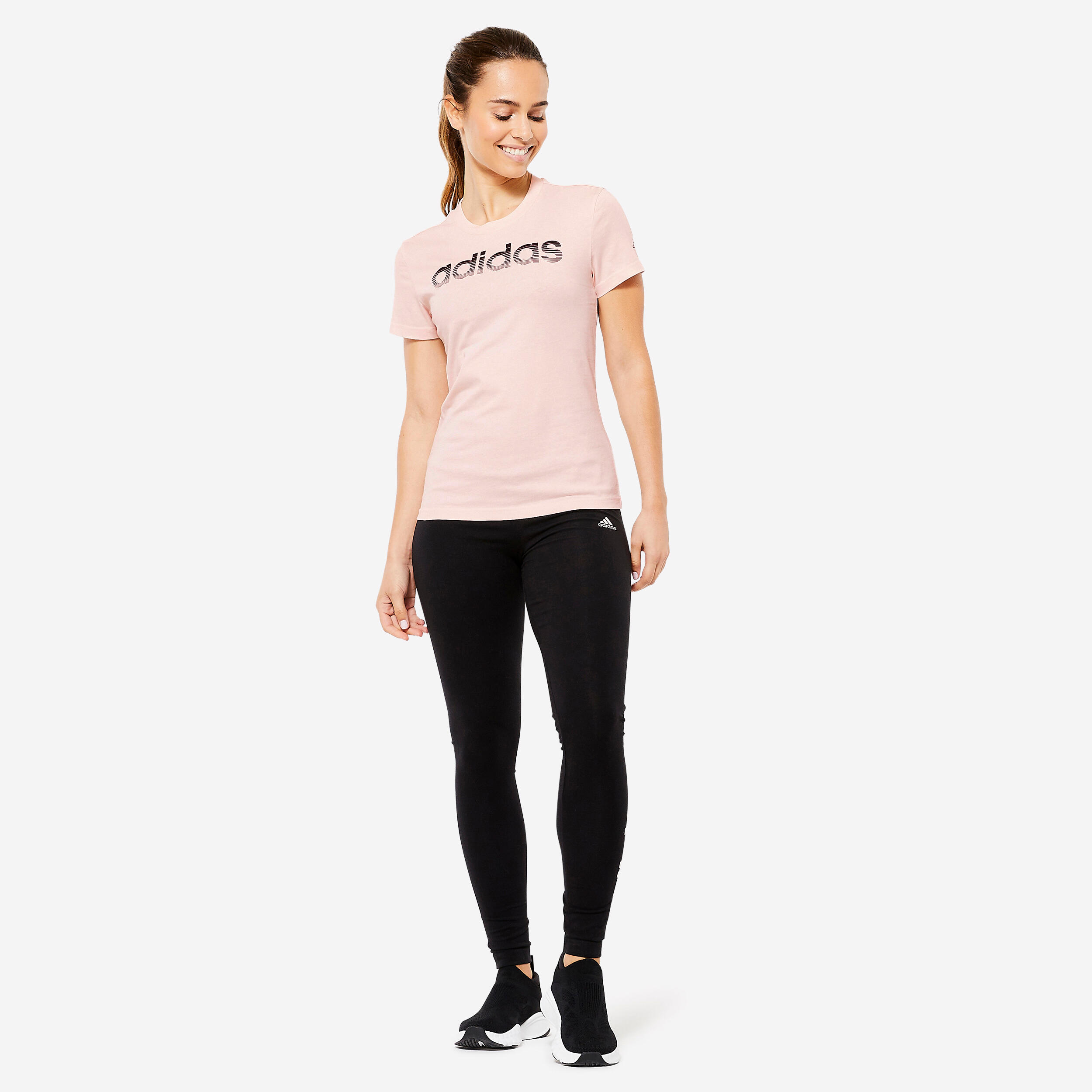 Women's Low-Impact Fitness T-Shirt - Pink 2/4
