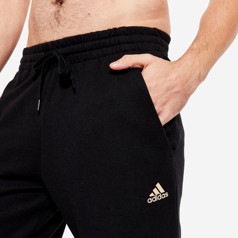 Joggingbroek voor fitness en soft training heren zwart